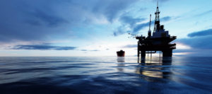 oil rig on ocean