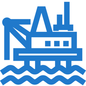 water oil rig icon