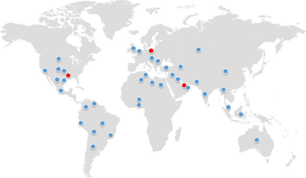 world map office locations